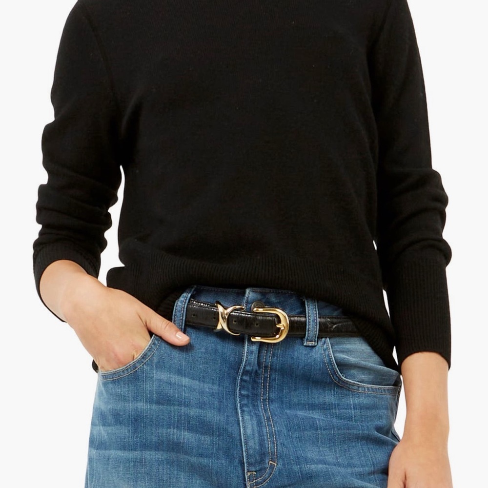 Equipment Sanni Cashmere Black Crew Neck Sweater